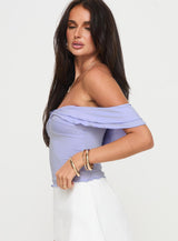 Flutter & Frills Top Lilac