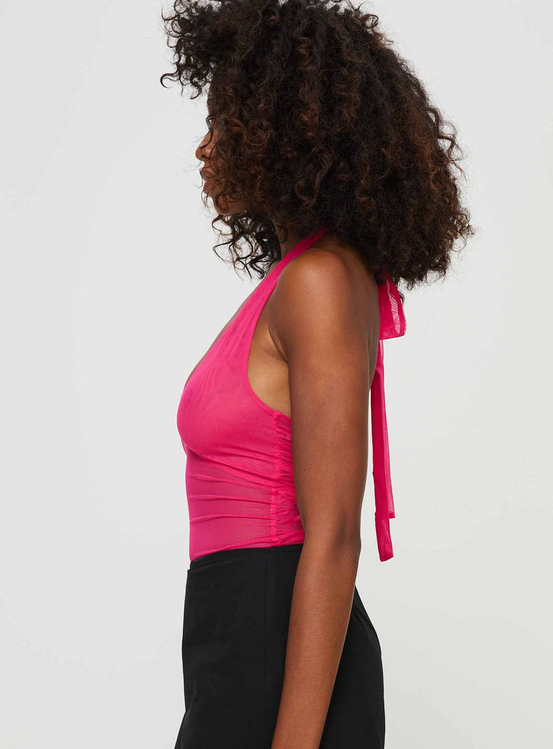 Solomon Halter Top Pink