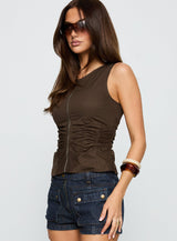 Isibel Top Brown