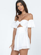 Karolina Romper White