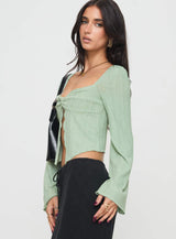 Mani Long Sleeve Top Green