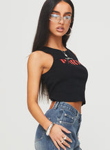 Jadore Paris Tank Black