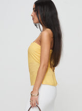 Sleepless Nights Top Yellow