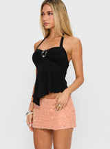 Attina Hardware Detail Top Black