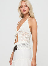Tahlia-marie Crochet Top White
