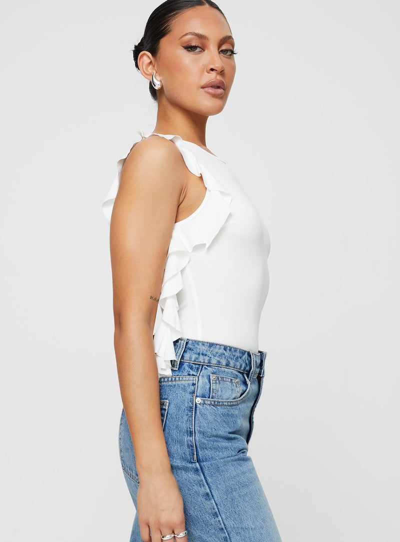 Lavina Bodysuit White