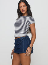 Floyra Top Blue / White Stripe