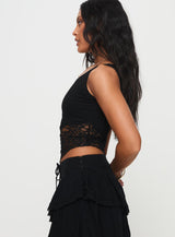 Damarie One Shoulder Top Black
