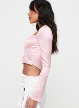 Lullers Long Sleeve Top Pink