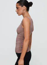 Kind To Another Ruched Top Mauve