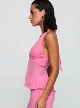 Electrified Hardware Detail Top Pink