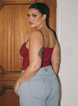 Sampson Top Burgundy Curve