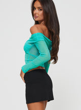 Lauter Off The Shoulder Top Blue
