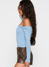 Dusky Long Sleeve Top Blue