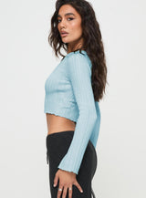 Santorini Knit Top Blue