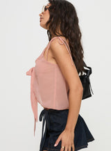 Rica Bow Top Pink
