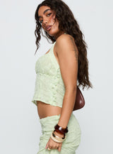 Aspyn Halter Top Sage