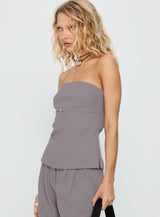 Irresistible Strapless Top Grey