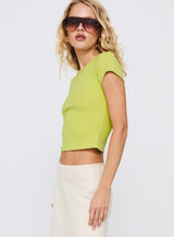 Baseline Scoop Rib Tee Green