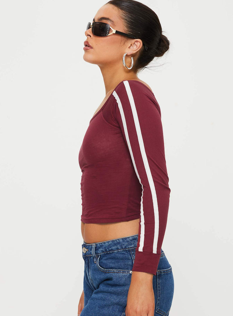 Gavya Top Adrenalin Red / White