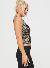 Honeymoon Stage Top Leopard