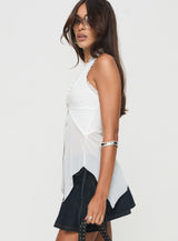 Butterflies Galore Top White