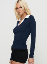 Challenger Long Sleeve Top Navy
