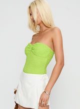 Private Party Strapless Bodysuit Green