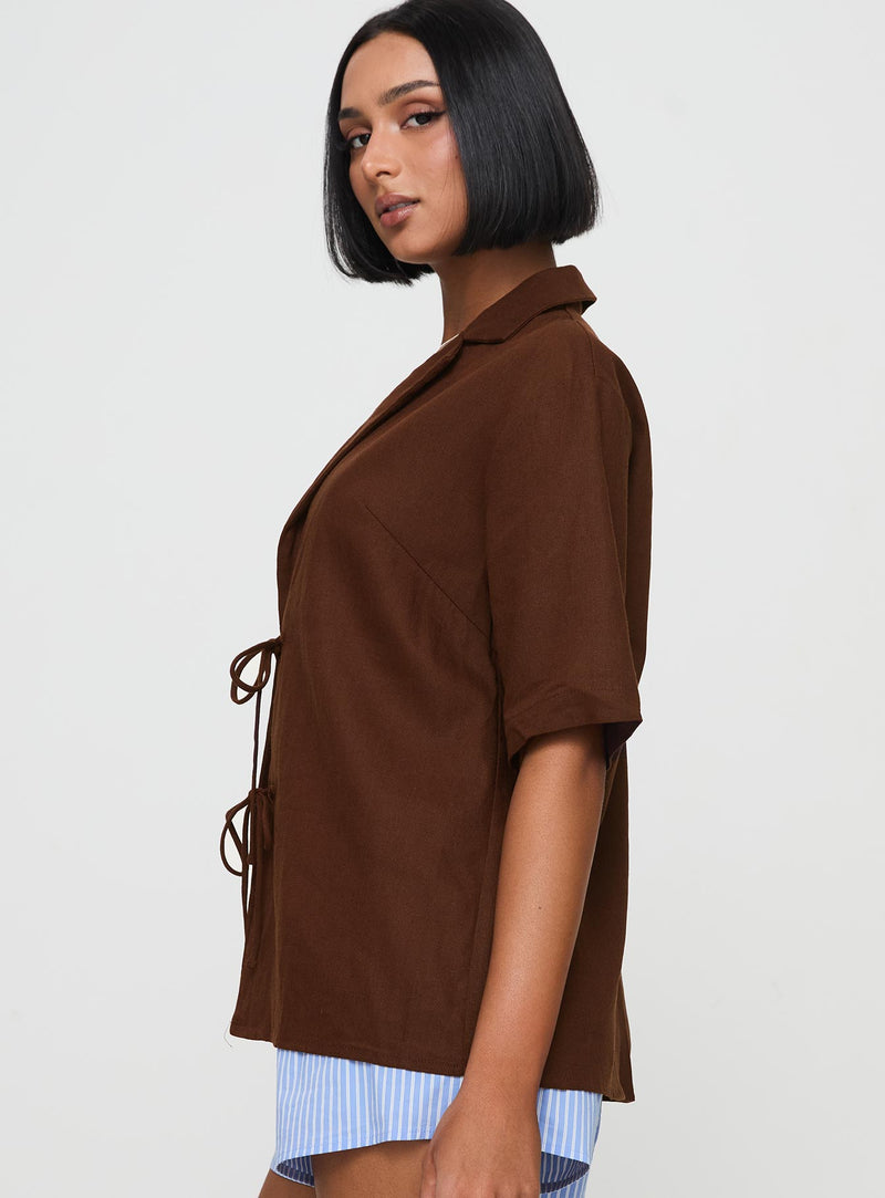 Since New York Top Brown