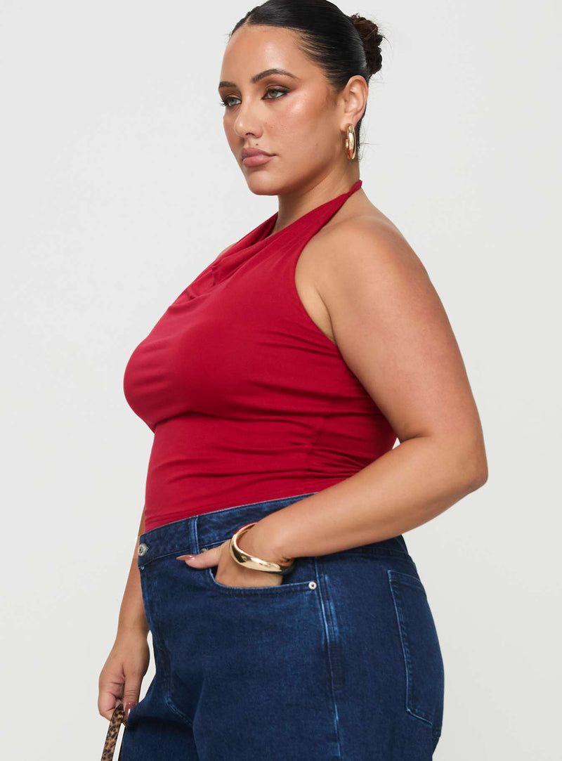 Imposter Top Cherry Red Curve