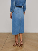Kathleen Denim Midi Skirt