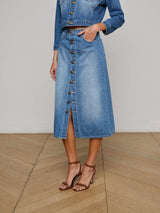 Kathleen Denim Midi Skirt