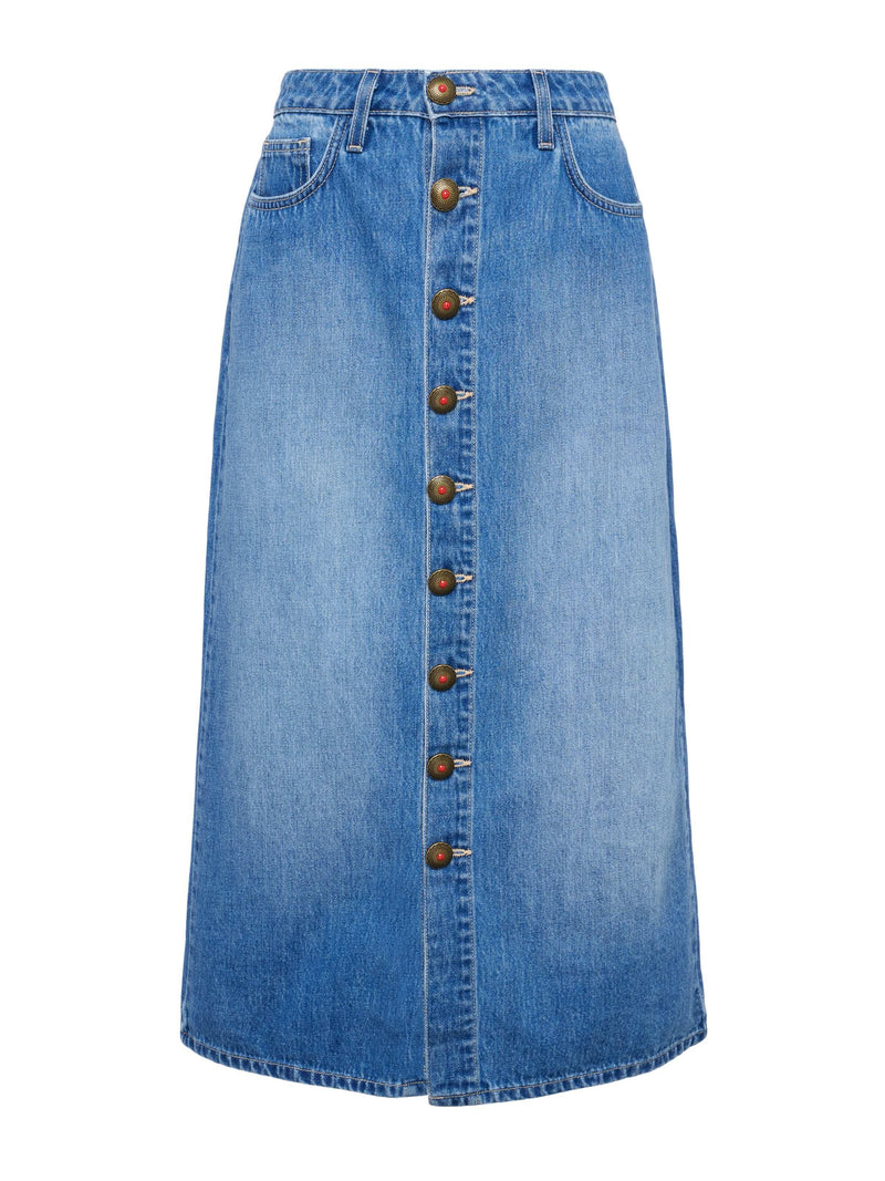 Kathleen Denim Midi Skirt