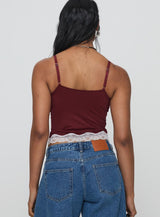 Top Model Cami Burgundy