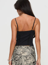 Rusha Cami Top Black