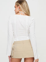 Talgada Long Sleeve Top White