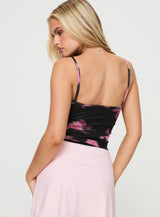 Little Blossoms Top Black