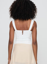 Hazeel Top White