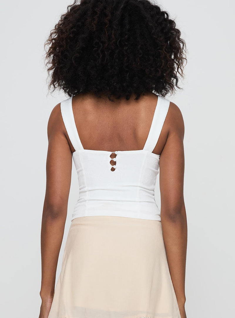 Hazeel Top White