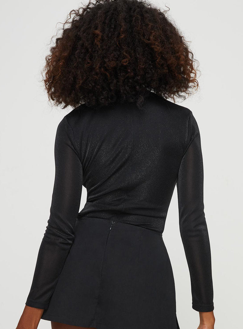 Knighton Long Sleeve Bodysuit Black