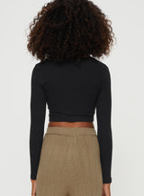 Laurina Long Sleeve Top Black