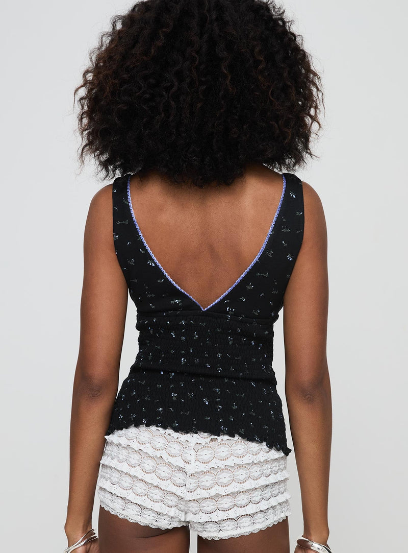 Comfrey Top Black