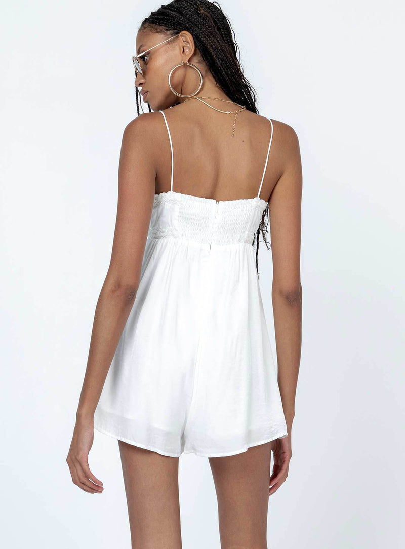 Emily Romper White