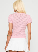 Mari Knit Top Pink