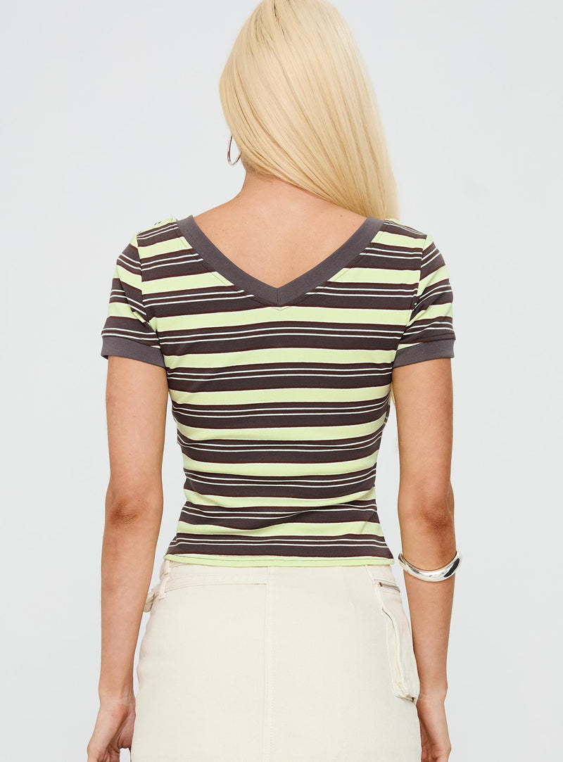 Lucianne V Neck Top Multi