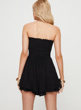 Ellys Strapless Romper Black