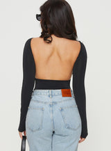 Gatewood Long Sleeve Bodysuit Black Petite