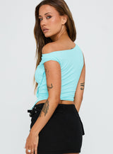 Karre Off The Shoulder Top Aqua