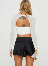 Laurie Long Sleeve Top White