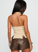 Childers Halter Top Beige